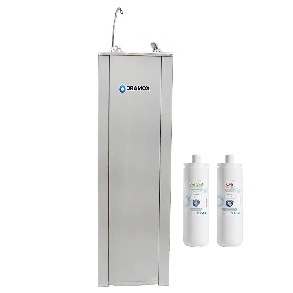 Bebedero de agua cuadrado inox 304 con filtros C 3 Y C 5